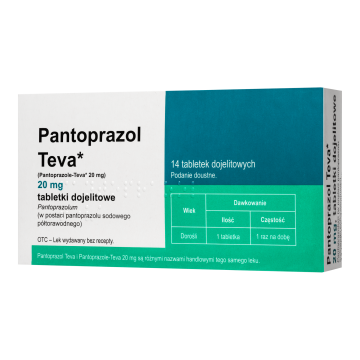 Pantoprazol Teva, 20mg,tabl.dojelit,(i.row),Delf,Wegry,14szt