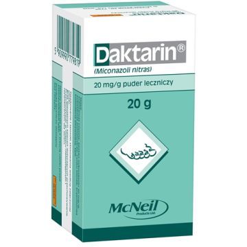 Daktarin, puder leczniczy, (20 mg/g), 20 g