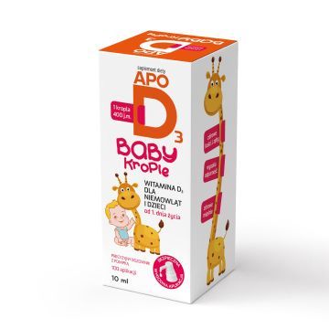ApoD3 Baby, 400 j.m., krople, 10 ml