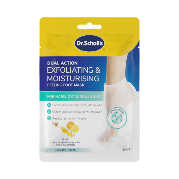 Dr.Scholl's, maska,do stóp,złuszcz-nawilż.,2x22g,1 para