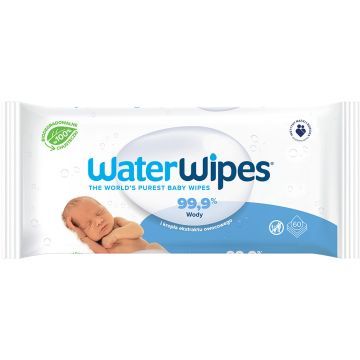 WaterWipes™ BIO chusteczki nawilżane dla noworodków i niemowląt 60 sztuk