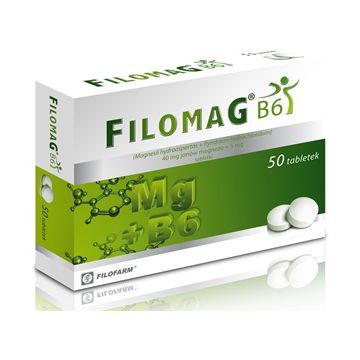 Filomag B6, 40 mg + 5 mg, tabletki, 50 szt.