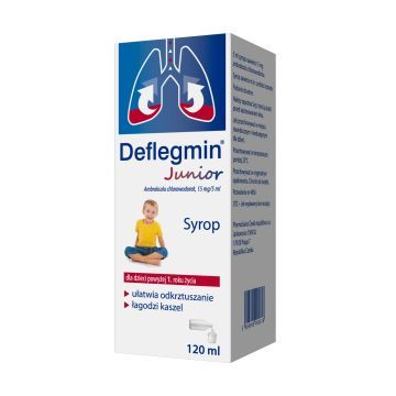 Deflegmin Junior, syrop, (15 mg/5 ml), 120 ml