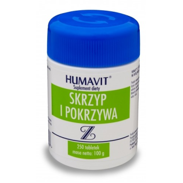 Humavit Z, skrzyp i pokrzywa, tabletki, 250 szt.