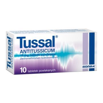 Tussal Antitussicum, 15 mg, tabletki powlekane, 10 szt.