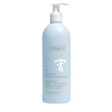 Ziaja Med, szamp+zel,d/kap.,hipoal,d/dzieci,od 1 dnia,400ml