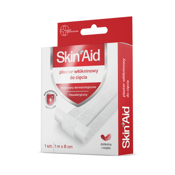 Skin Aid, Plaster Włókninowy Do Cięcia, 1m X 8cm