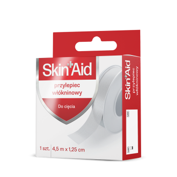 Skin Aid, Przylepiec Włókninowy, 4,5m X 1,25cm