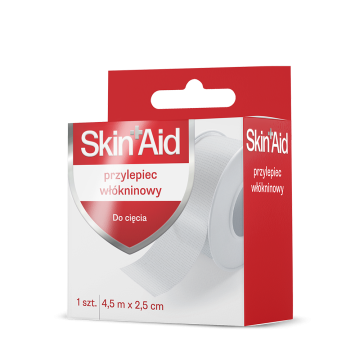 Skin Aid, Przylepiec Włókninowy, 4,5m X 2,5cm
