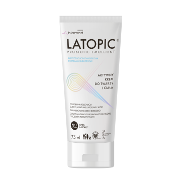 Latopic, aktywny krem do twarzy i ciała, 75 ml