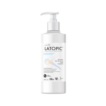 Latopic, aktywny żel do mycia ciała i włosów, 400 ml
