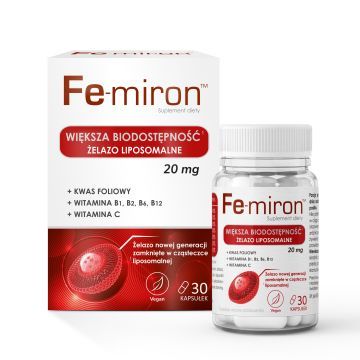 Fe-miron, kapsułki twarde, 30 szt.