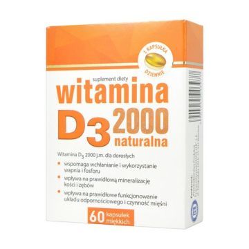 Witamina D3 2000, kapsułki miękkie, 60 szt.