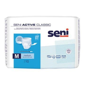 Seni Active Classic, majtki chłonne, medium, 10 szt.