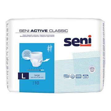 Seni Active Classic, majtki chłonne, large, 10 szt.