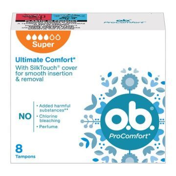 O.B. ProComfort Super, tampony, 8 szt.