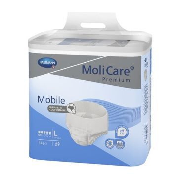 Molicare Mobile Premium 6K, pieluchomajtki rozmiar L,14 szt.