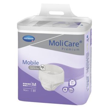 Molicare Mobile Premium 8K, pieluchomajtki rozmiar M, 14 szt.