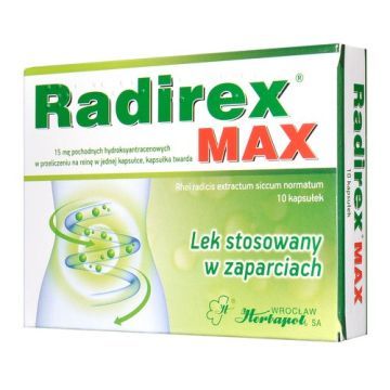 Radirex MAX, kapsułki twarde, 10 szt.