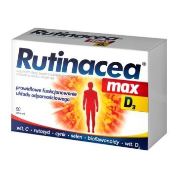 Rutinacea max D3, tabletki, 60 szt.