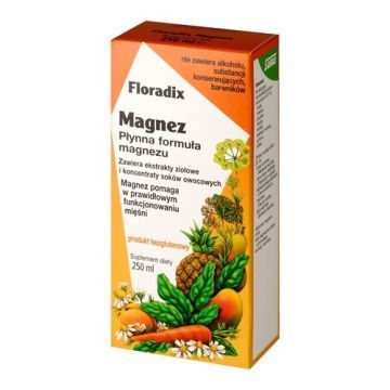 Floradix Magnez, płyn, 250 ml