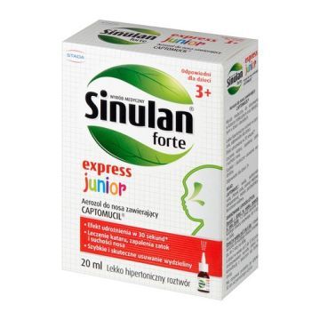 Sinulan Express Forte Junior, aerozol do nosa, 20 ml