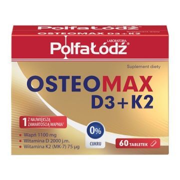 OsteoMax D3+K2, tabletki, 60 szt.