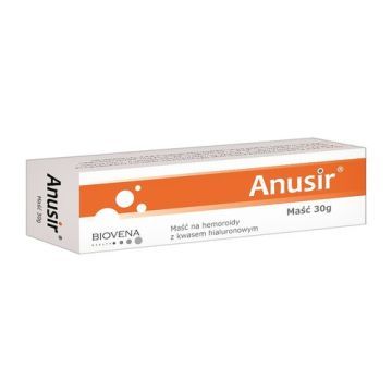 Anusir, maść na hemoroidy z kwasem hialuronowym, 30 g