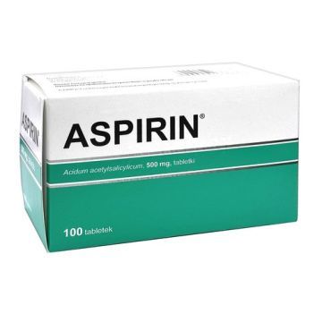 Aspirin, 500 mg, tabl.,(i.row),InPh,Litwa, 100 szt