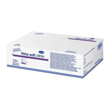 Peha-Soft Nitrile, diagnostyczne rękawice bezpudrowe, rozmiar XS, 100 szt.