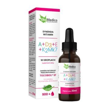 Witamina A + D3 + E + K2Mk7, krople, 30 ml