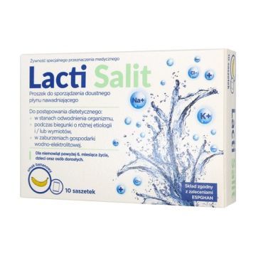 Lacti Salit, proszek do sporządzenia doustnego płynu nawadniającego, saszetki, 10 szt.