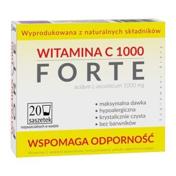 Witamina C 1000 Forte, proszek w saszetkach, 20 szt.