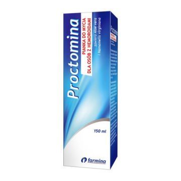 Proctomina, pianka do mycia dla osób z hemoroidami, 150 ml