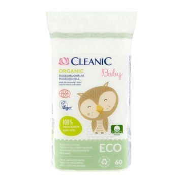 Cleanic Eco Baby, płatki dla niemowląt i dzieci, 60 szt.