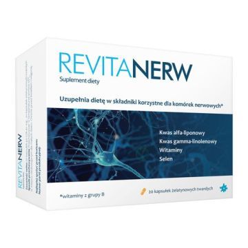 Revitanerw, kapsułki żelatynowe twarde, 20 szt.