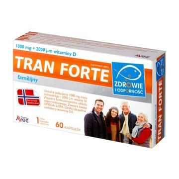 Tran familijny Forte, kapsułki, 60 szt.