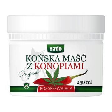 Virde, końska maść rozgrzewająca z konopiami, 250 ml