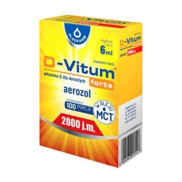 D-Vitum Forte 2000 j.m., aerozol, 6 ml