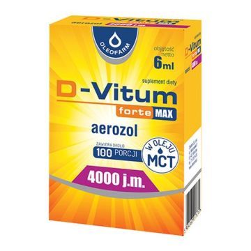 D-Vitum Forte Max 4000 j.m., aerozol, 6 ml