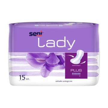 Seni Lady Plus, wkładki urologiczne, 15 szt.