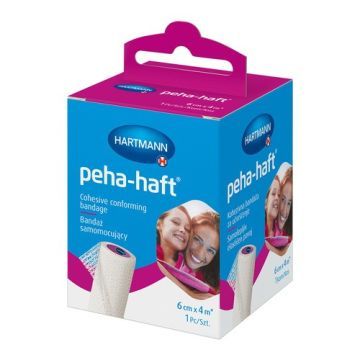 Peha-haft latexfree, opaska podtrzymująca, 4 m x 6 cm, 1 szt.