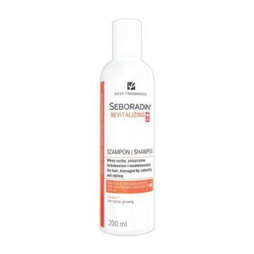 Seboradin Revitalizing, szampon regenerujący do włosów suchych, zniszczonych farbowaniem i modelowaniem, 200 ml