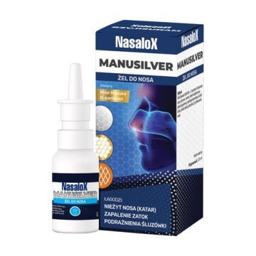 Nasalox Manusilver, żel do nosa, 20 ml