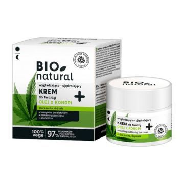 BIOnatural, krem wygładzająco-ujędrniający do twarzy, na dzień i na noc, 50 ml