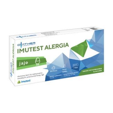Imutest Alergia jajo, test do wykrywania przeciwciał IgE, 1 zestaw