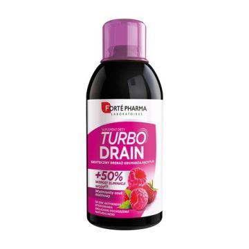 Turbo Drain, płyn, smak malinowy, 500 ml
