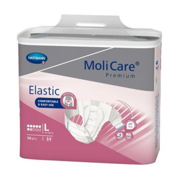 Molicare Premium Elastic 7K, pieluchomajtki, rozmiar L, 30 szt.