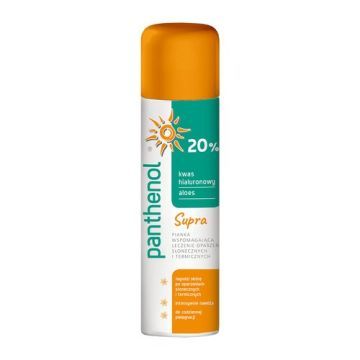 Panthenol 20% Supra, pianka wspomagająca leczenie oparzeń, 150 ml