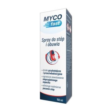 MYCOfast, spray do stóp i obuwia, 150 ml